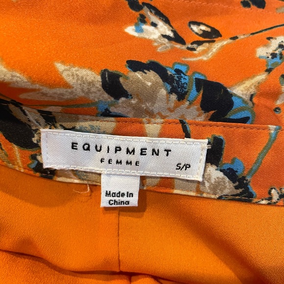 Equipment Floral Satin Wrap Dress – Fall Luxe Layer, Size S - Picture 7 of 11